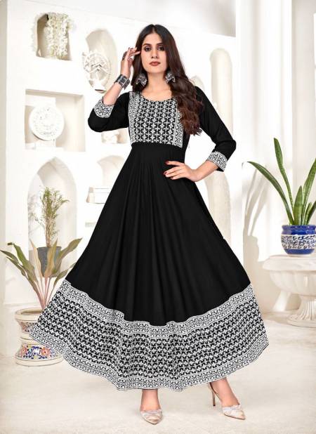 Poonam Fancy Designer Festive Wear Long Anarkali Kurti Collection